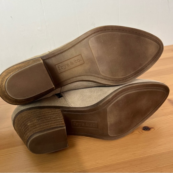Frye and Co. Holly Military Suede Ankle Booties in Ash Womens Size 8.5 - Picture 7 of 8